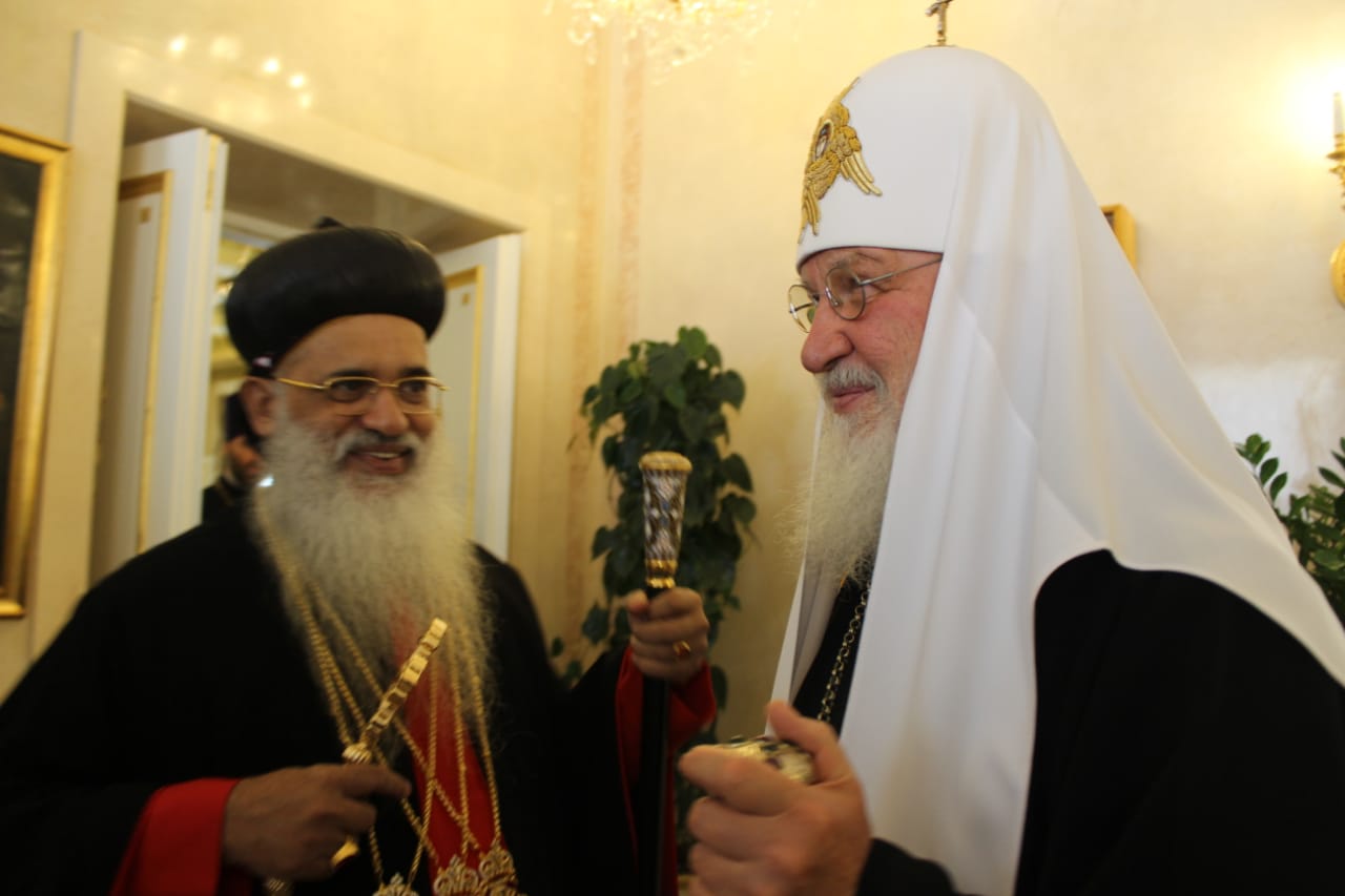 H.H Baselios Marthoma Paulose II with Kiril Patriarch