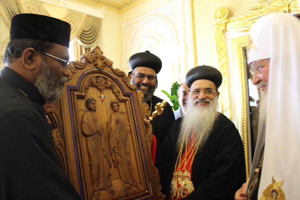 H.H Baselios Marthoma Paulose II with Kiril Patriarch